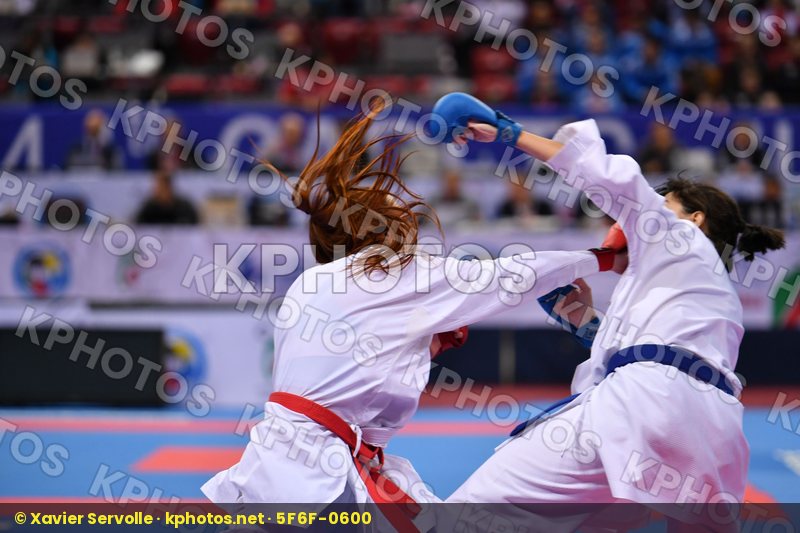 Espinosa lopez Maria Miastkovska Anastasiia Spain U21 kumite fem