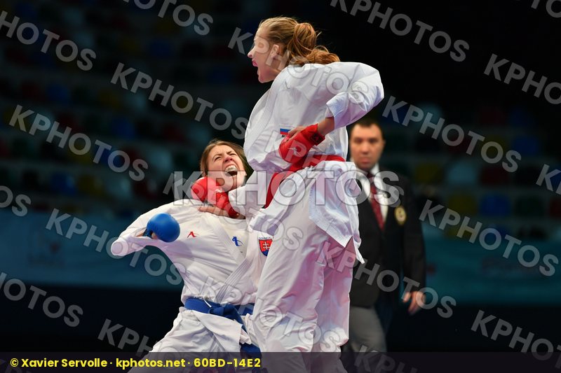 Female kumite 68+ kg Russian federation Slovakia Tatarova Domini