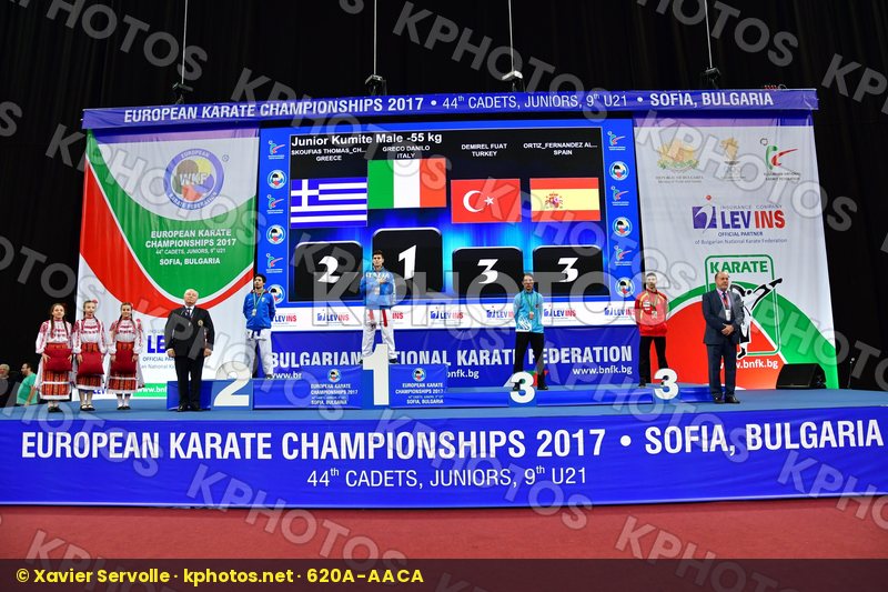 Demirel Fuat Greco Danilo Greece Italy Junior kumite male -55 kg