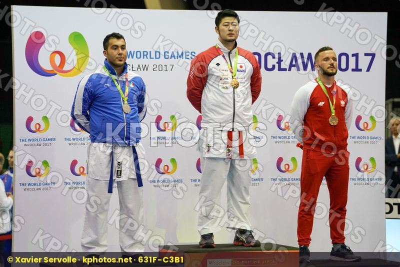 Babos Michal Ganjzadeh Sajad Iran Islamic Republic of Japan Kagawa Hideyoshi Male Kumite +84kg Poland