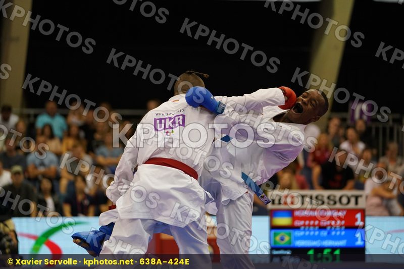 Brazil Horuna Stanislav Male Kumite -75kg Ukraine Verissimo Hernanit