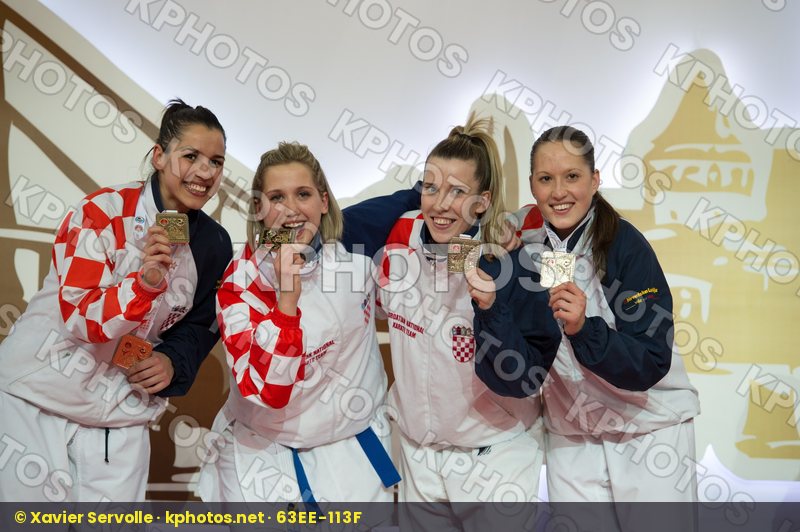 Croatia female podiums team