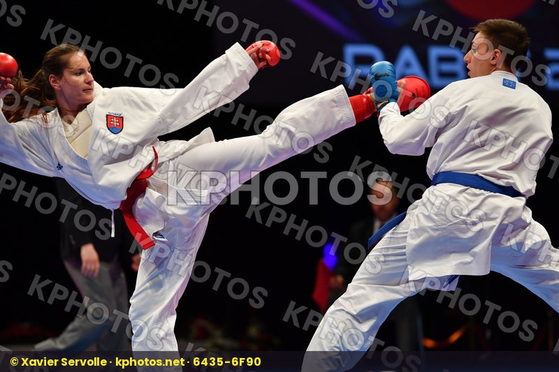 Female kumite -68 kg Italy Kopunova Miroslava Semeraro Silvia Sl