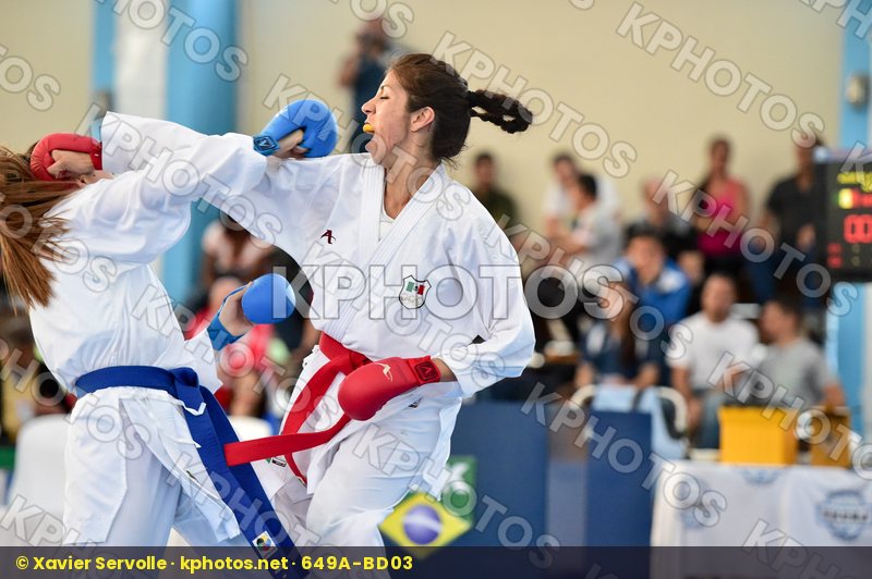-61 Kg Arreola Merillela Female final Flores Paula Ivonne kumite