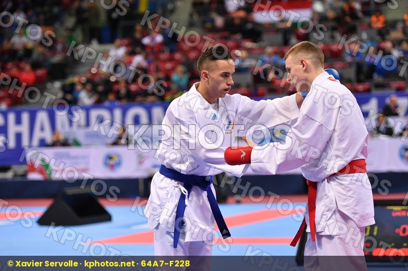 Dacosta Steven France Ryaboshapko Kyrylo U21 kumite male -67 kg
