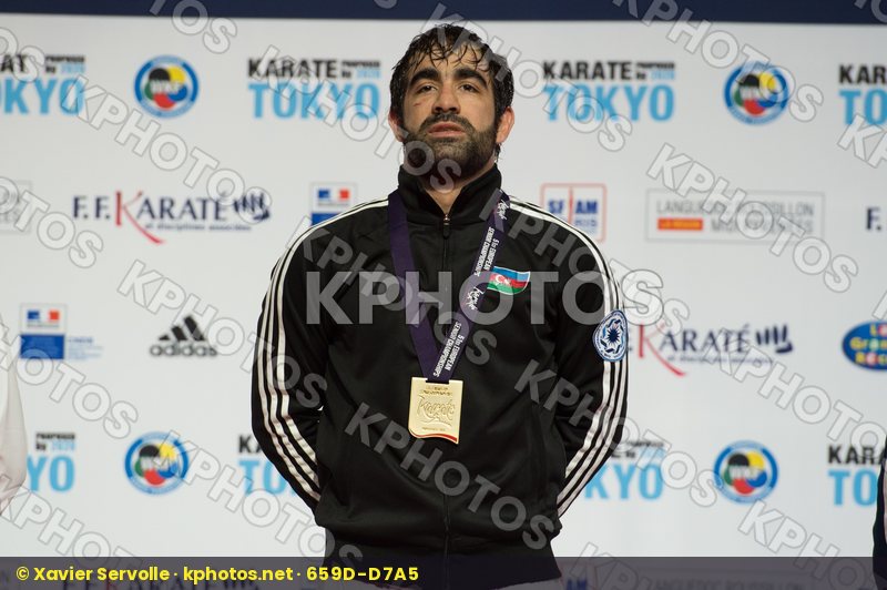 -75 Kg Aghayev Rafael Azerbaijan kumite Male podium