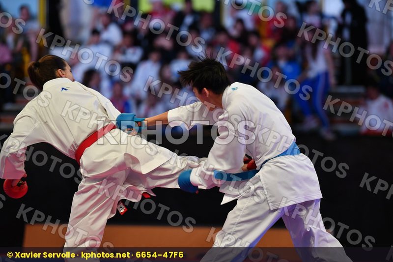 Chinese taipei Female kumite -50 kg Ku Tsui-ping Milivojcevic Je