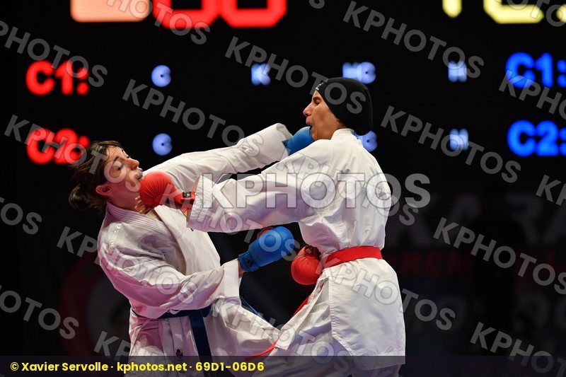 Espinosa Maria Female kumite -61 kg Morocco Sadini Btissam Spain