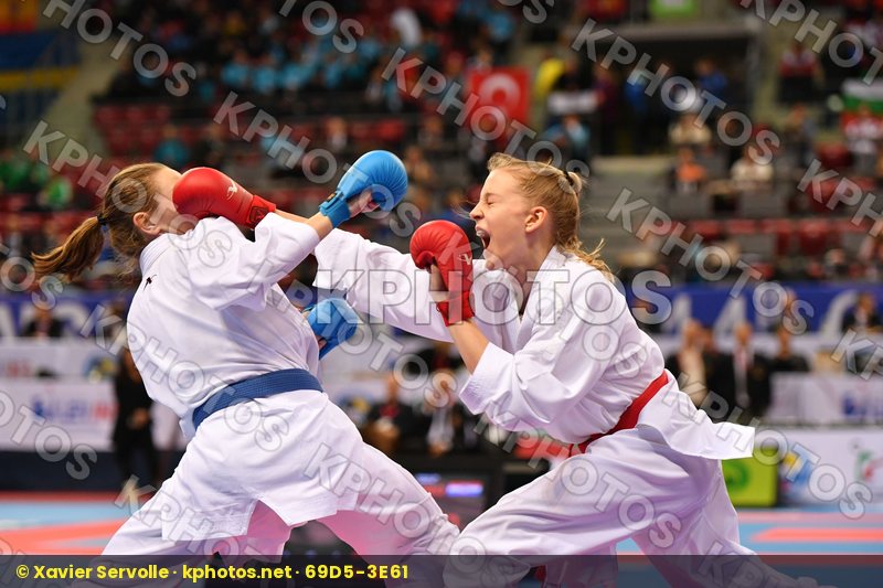 Baranyi Zsofia, Cadet kumite female -54 kg, Croatia, Hungary, Vu
