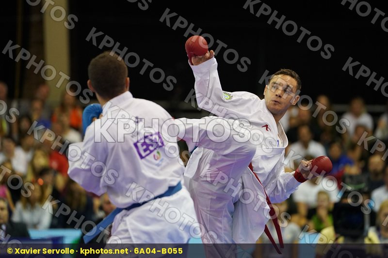 Brazil bronze match Gomez Garcia Matias Male Kumite -60kg Santos Brose Douglas Spain