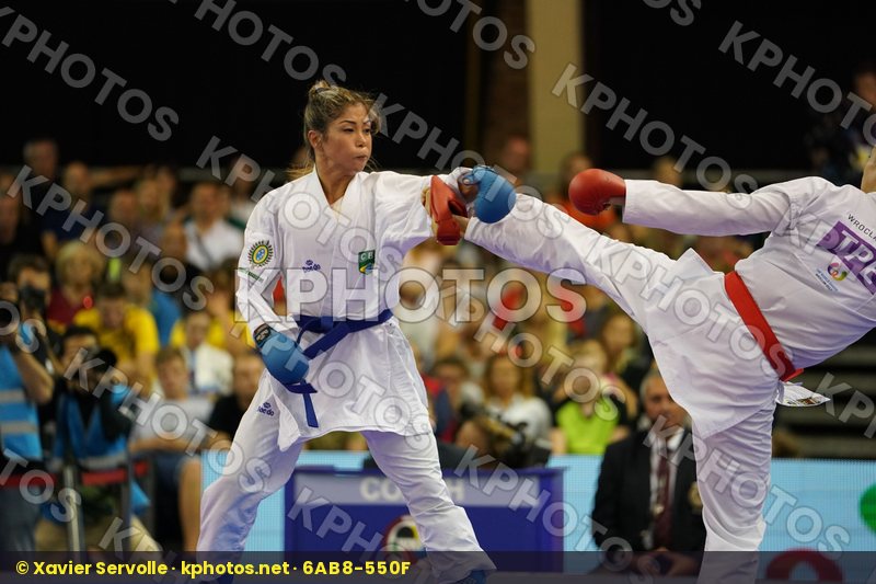 Brazil Chinese Taipei Female Kumite -55kg Gold match Kumizaki Valeria Wen Tzu-Yun