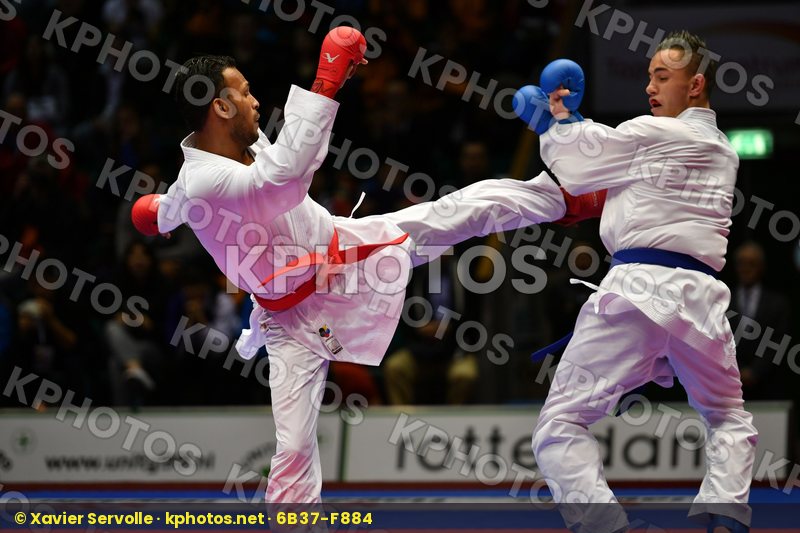 Dacosta Steven France Madera Andres Male kumite -67 kg Venezuela
