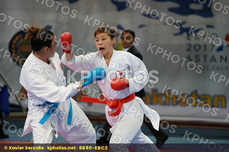 female kumite 68+ kg Japan Thi hong anh Nguyen Uekusa Ayumi Viet