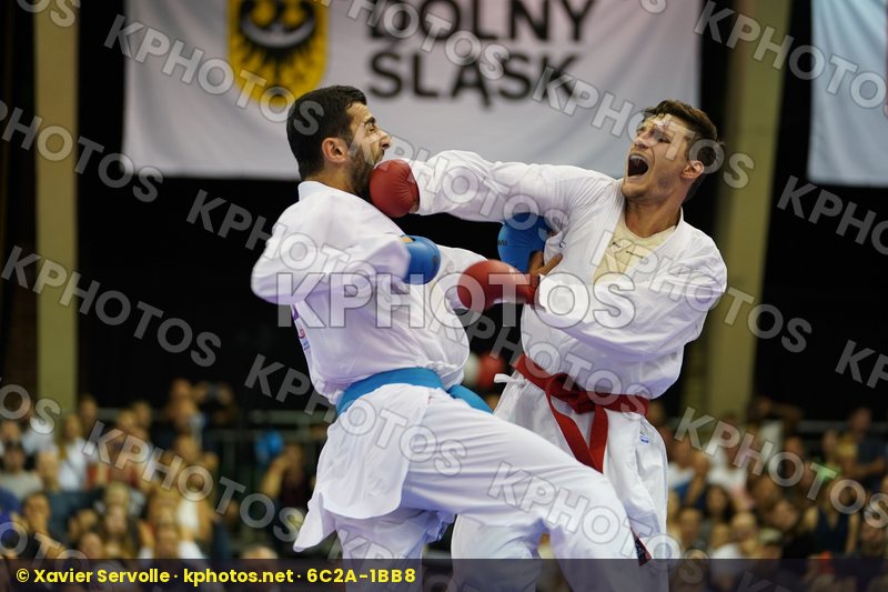 Aktas Ugur bronze match Male Kumite -84kg Poland Turkey Warda Kamil