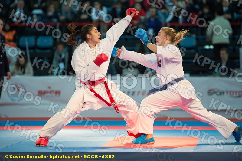 -61 kg bronze match Coban Merve female kumite Slovakia Suchankov