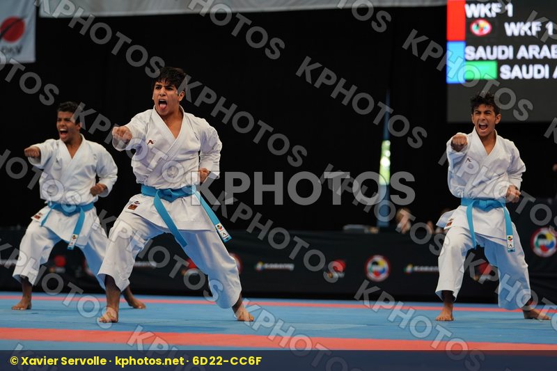 Kanku sho Male team kata Saudi Arabia