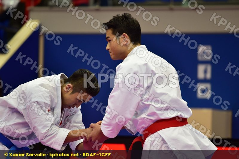 Japan Kiyuna Ryo Male kata respect Shimbaba Issei