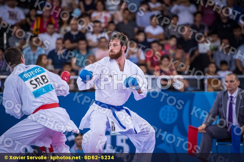 +84 kg Bitevic Slobodan day2 Erkan Enes kumite qualification Ser