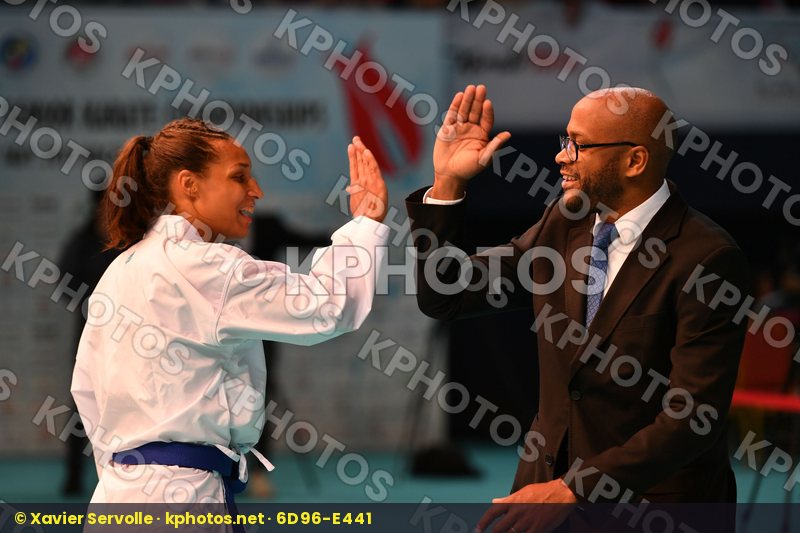 Female kumite 68+ kg Florentin Anne laure France Hocaoglu Meltem