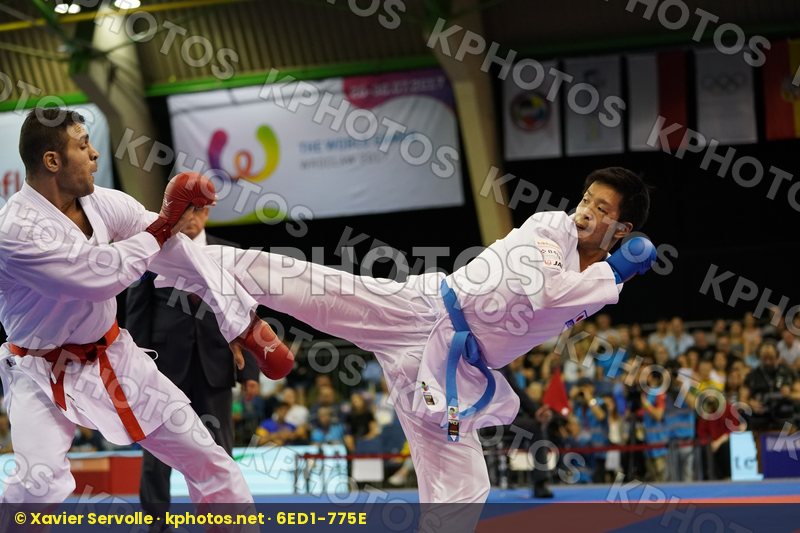Araga Ryutaro Gold match Iran Islamic Republic of Japan Male Kumite -84kg Poorshab Zabiollah