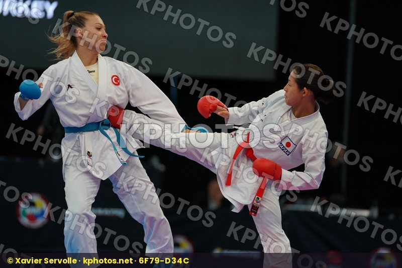 Female kumite -50 kg Japan Tadano Ayaka Tokcan Umay Turkey