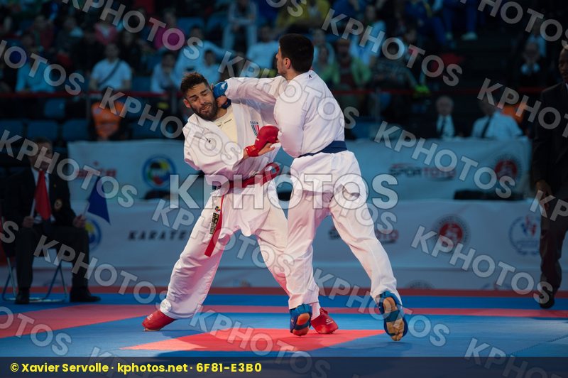 -75 kg bronze match Busa Luigi Eltemur Erman finals Italy kumite