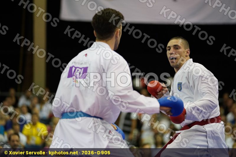 Asiabari Aliasghar Gold match Horuna Stanislav Iran Islamic Republic of Male Kumite -75kg Ukraine
