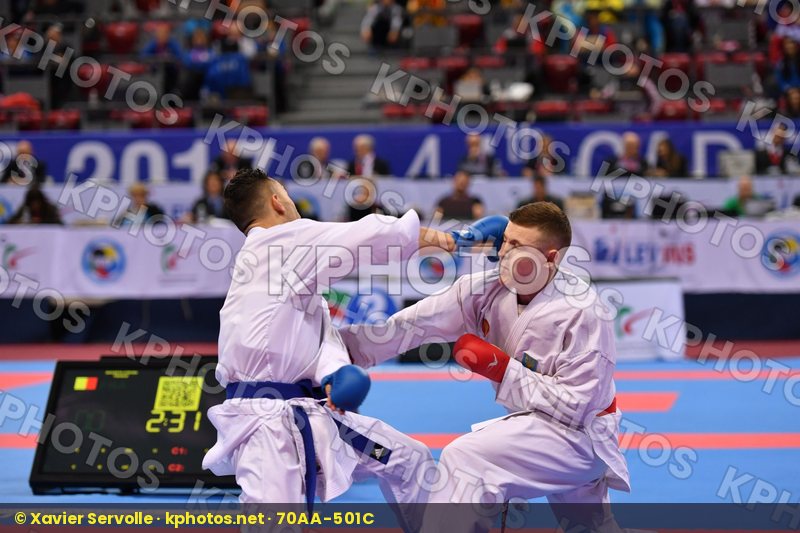 Dacosta Steven France Ryaboshapko Kyrylo U21 kumite male -67 kg