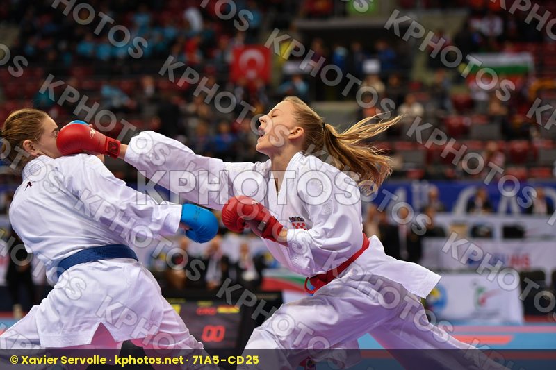 Baranyi Zsofia, Cadet kumite female -54 kg, Croatia, Hungary, Vu