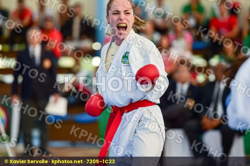 -50 Kg Brazil Female final Hidalgo Andrea kumite Mafra Beatriz P
