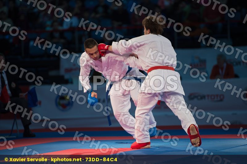 -60 kg Antic Marko bronze match kumite male Plakhutin Evgeny Rus