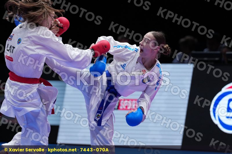 GIRVICA BEATA (LATVIA) vs SHOLOHOVA OLEKSANDRA (UKRAINE) in Female Kumite -61 Kg - Final Bout