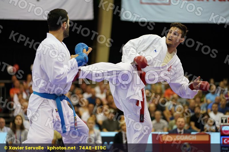 Aktas Ugur bronze match Male Kumite -84kg Poland Turkey Warda Kamil