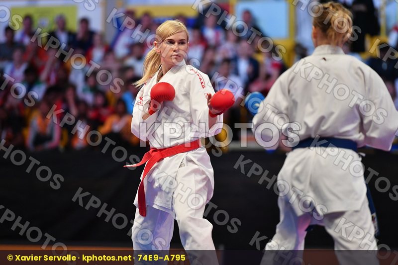 Female kumite -61 kg Serogina Anita Slovakia Suchankova Ingrida