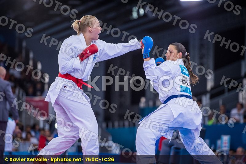 +68 kg Bulgaria day2 Finland Ganeva Borislava kumite Kuusisto He