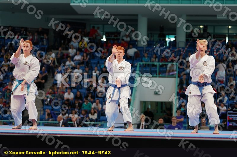 Austria Austria Austria Male team kata Unsu