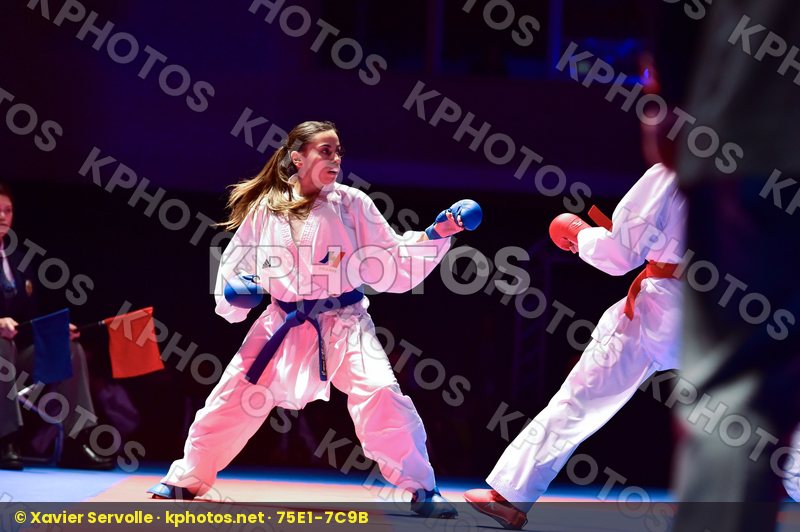 -55 kg final France kumite Luxembourg Thouy Emilie Warling Jenni
