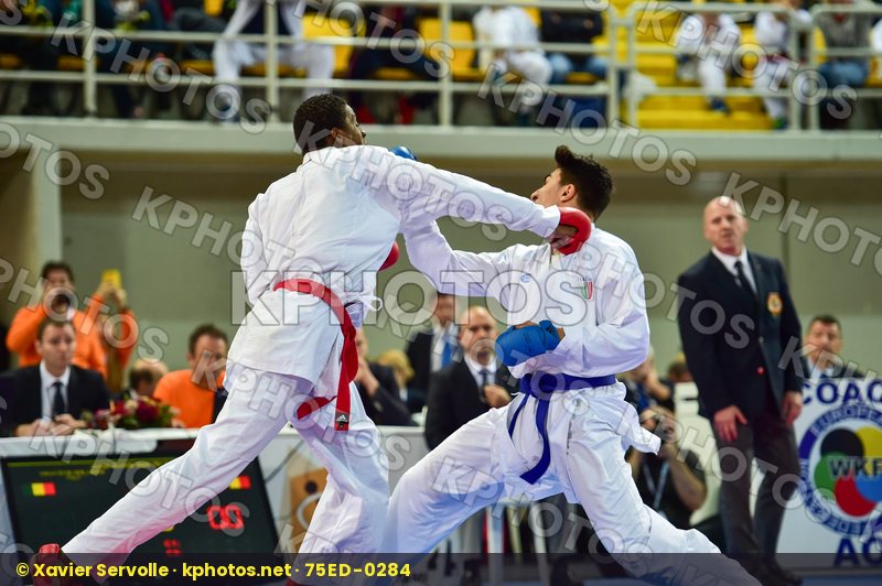 +76 Kg France Italy Jacquet Dnylson Junior KO Kumite Male Mouhii