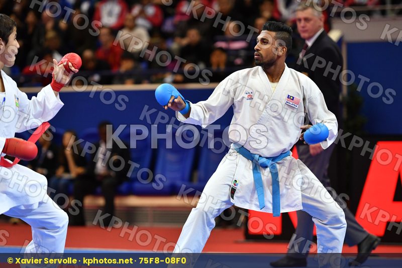 Malaysia Male kumite -60 kg Saymatov Sadriddin Selvarajoo Senthi