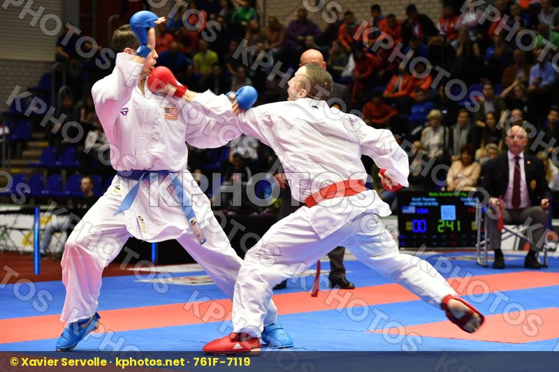 Costa Logan France Male kumite -75 kg Scott Thomas United states