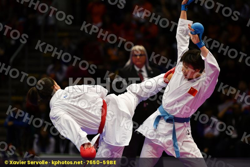Canada China Female kumite -61 kg Jumaa Haya Yin Xiaoyan