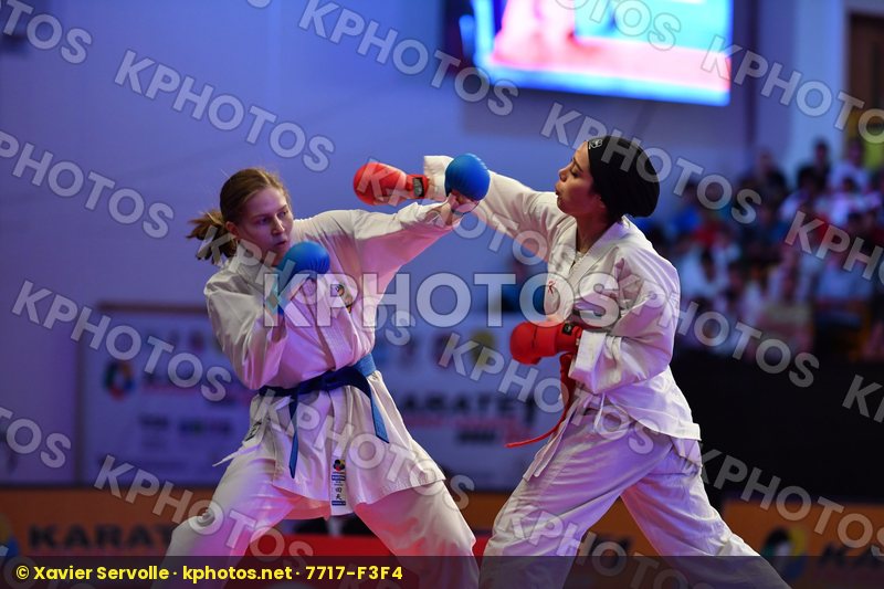 Esmaeili Mahtab Female kumite -68 kg Iran Rasmusson Lisa Sweden