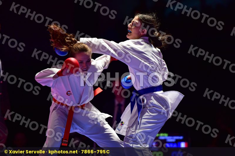 -68 kg France Gafurova Guzaliya Kazakhstan kumite Panetsidou Vas