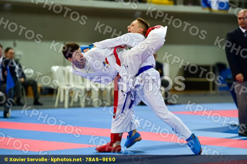 -55 Kg France Italy Junior Kumite Male Marchese Samuele Merienne
