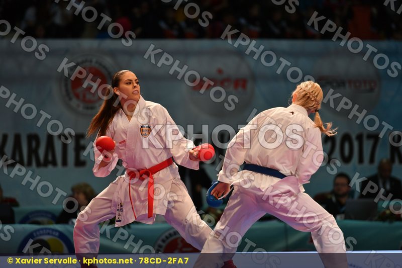 Female kumite -61 kg Haag Alexandra Serogina Anita Sweden Ukrain
