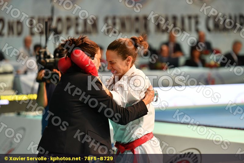 Female kumite -61 kg France Ignace Lucie Prekovic Jovana Serbia