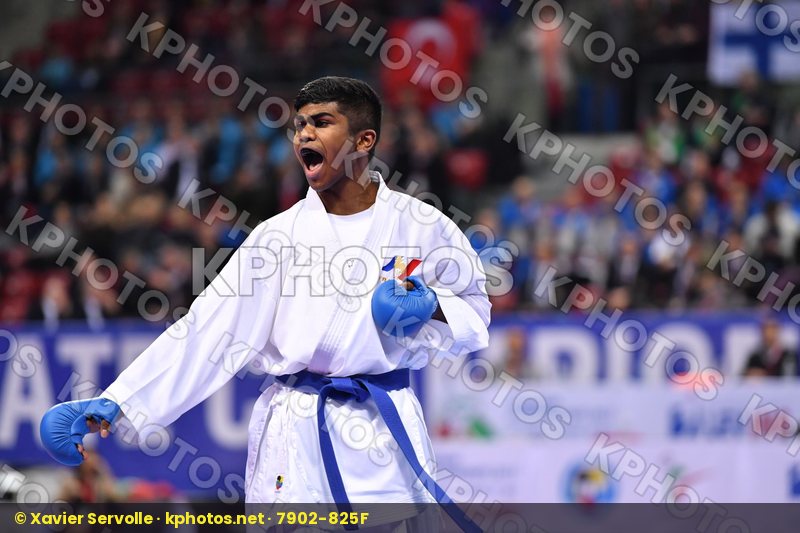 France Greece Junior kumite male -61 kg Kanagasingam Kajith Xeno