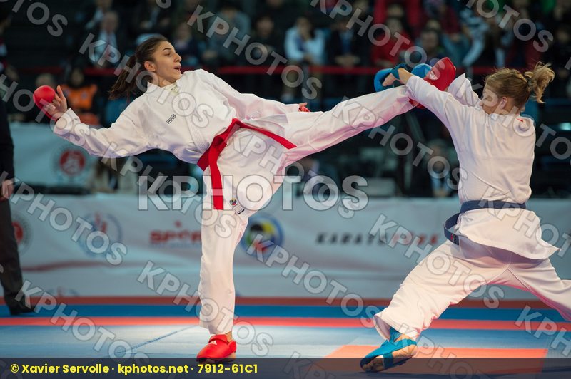 -61 kg bronze match Coban Merve female kumite Slovakia Suchankov