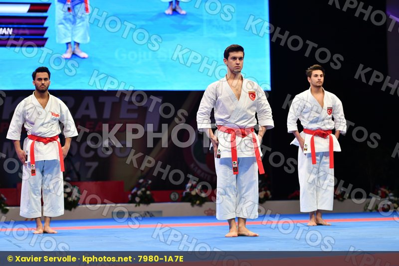 Gankaku Male team kata Turkey Turkey Turkey