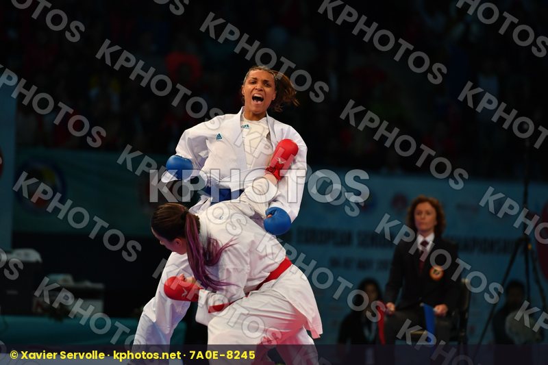Female kumite 68+ kg Florentin Anne laure France Hocaoglu Meltem